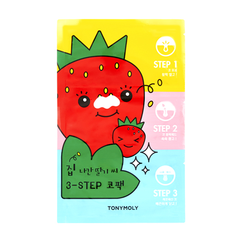 [Tonymoly] Strawberry 3 step nose pack