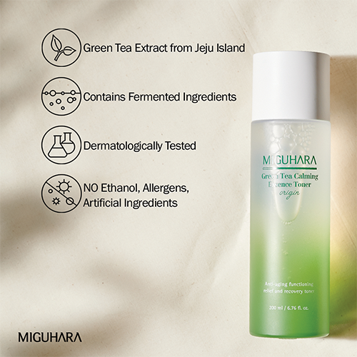 [MIGUHARA] Green Tea Calming Essence Toner Origin 200ml