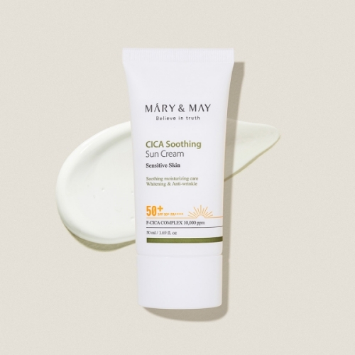 [Mary&May] CICA Soothing Sun Cream SPF50+ PA++++ 50ml