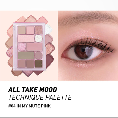 [Peripera] *NEW* All Take Mood Technique Palette (4 Colors)