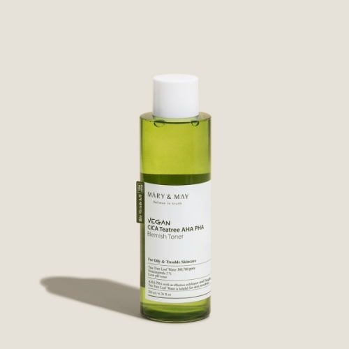 [Mary&May] Vegan CICA Tea Tree AHA PHA Toner 200ml