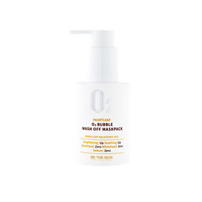 [Be The Skin] Heartleaf O2 Bubble wash off maskpack 120g