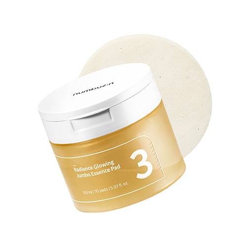 [Numbuzin] No.3 Radiance Glowing Jumbo Essence Pad (150ml *70ea)