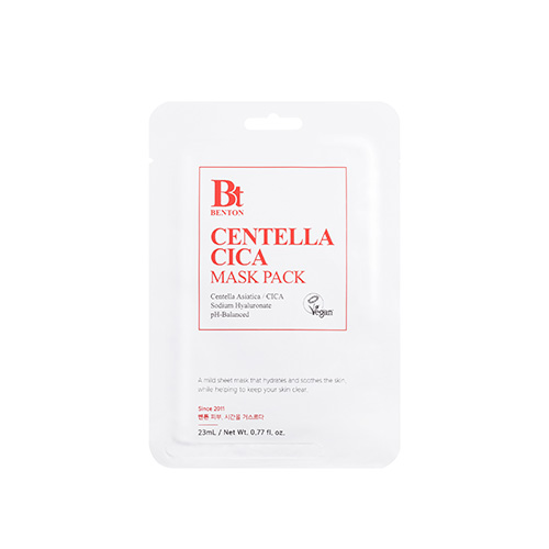 [Benton] *renewal* Goodbye Redness Centella Cica Mask Pack (10ea)