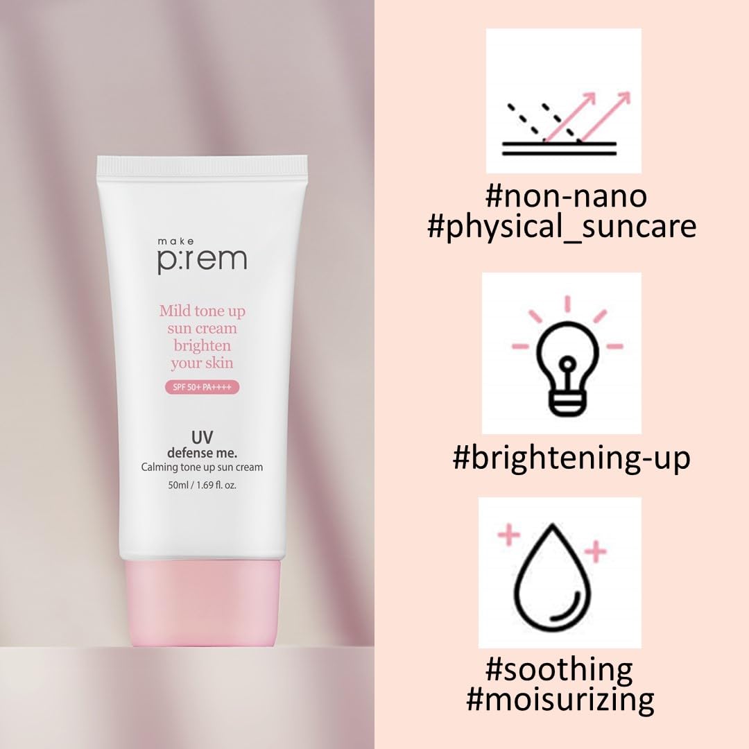 [make p:rem] UV Defense Me Calming Tone Up Sun Cream 50ml