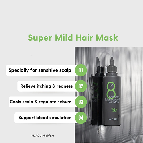 [MASIL] 8 Seconds Salon Super Mild Hair Mask 200ml