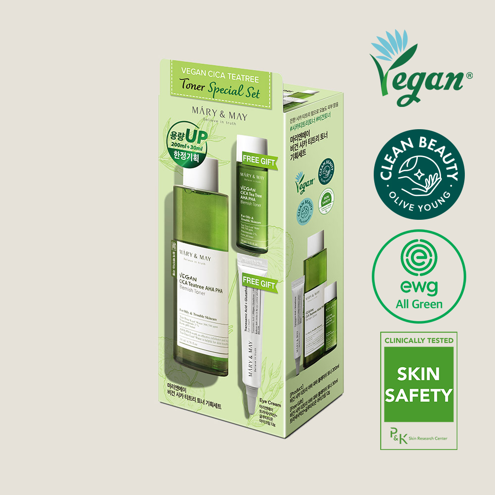 [Mary&May] Vegan CICA Teatree Toner Special Set