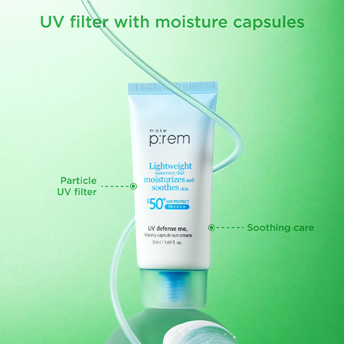 [make p:rem] UV defense me Watery Capsoule Sun cream 50ml