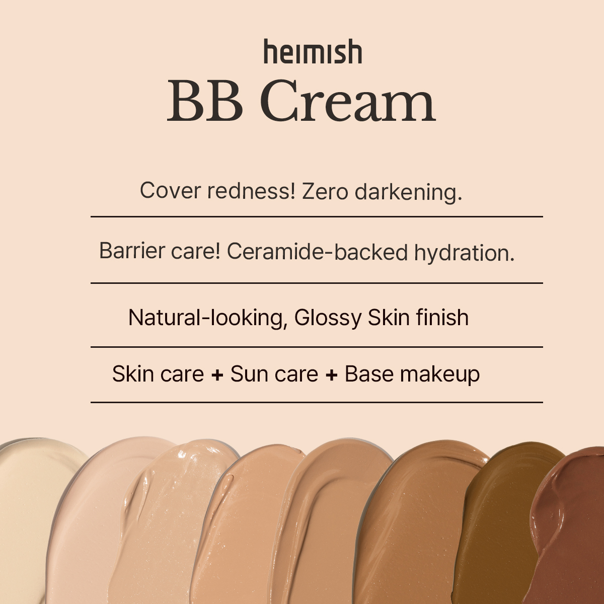 [heimish] *renewal* Moringa Ceramide BB Cream SPF 30 PA++ (8 Colors)