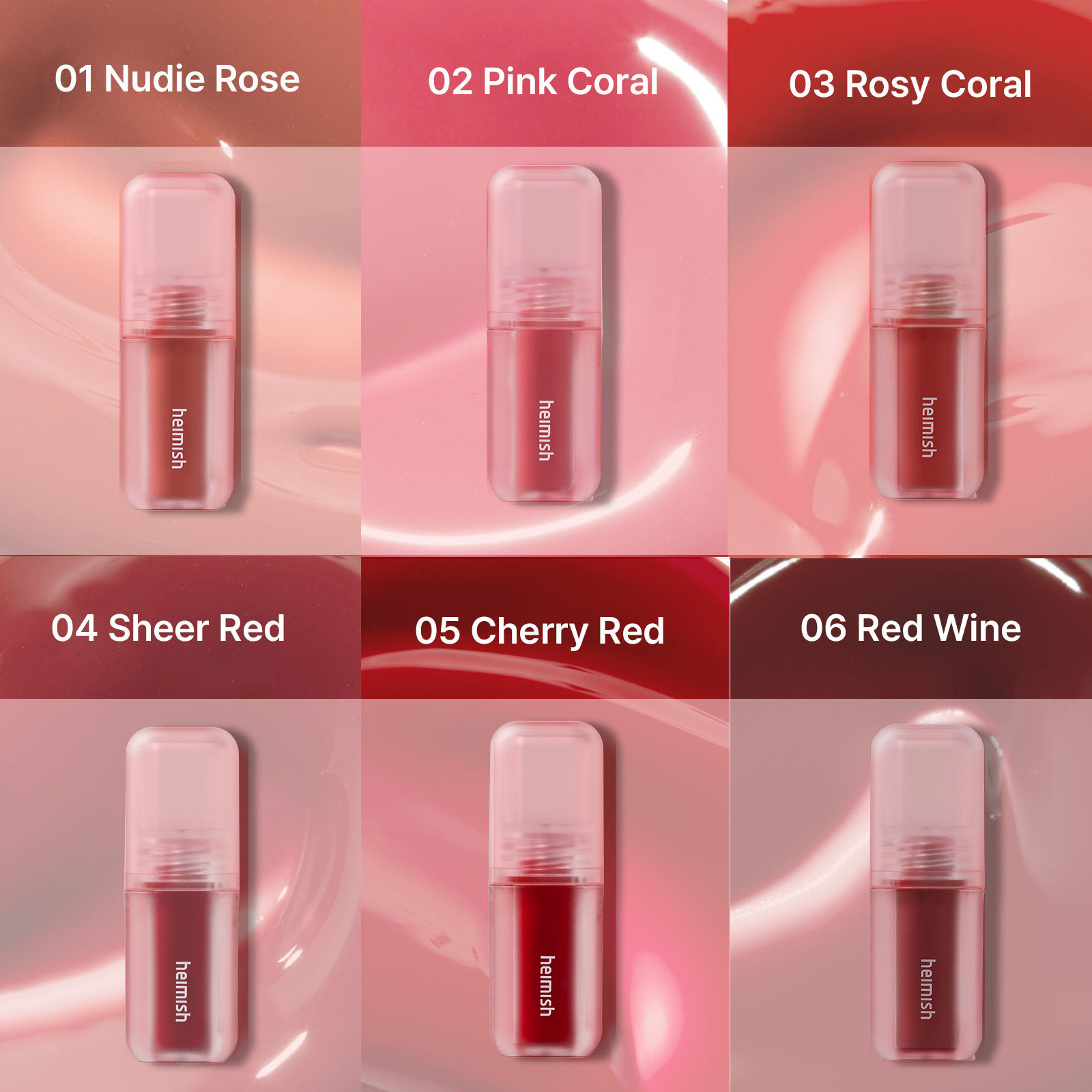 [heimish] *renewal* Dailism Lip Gloss (6 colors)