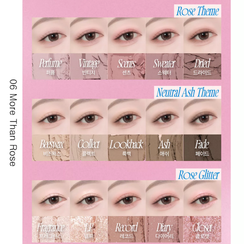 [fwee] More Mood Eyeshadow Palette (6 Colors)