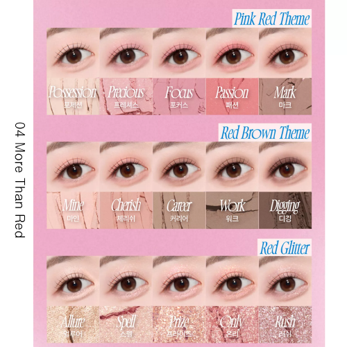 [fwee] More Mood Eyeshadow Palette (6 Colors)