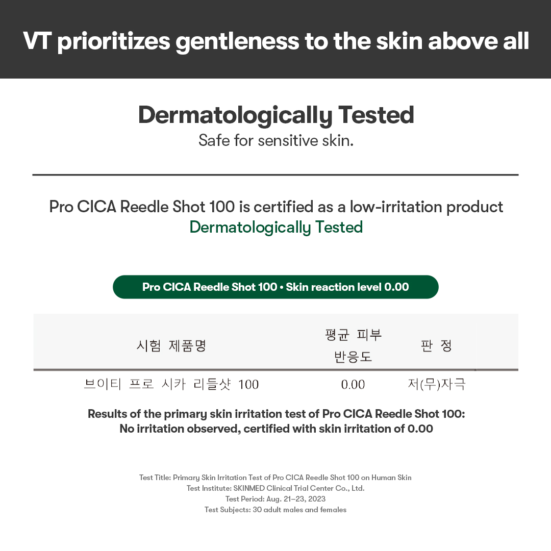 [VT Cosmetics] Pro Cica Reedle Shot 100