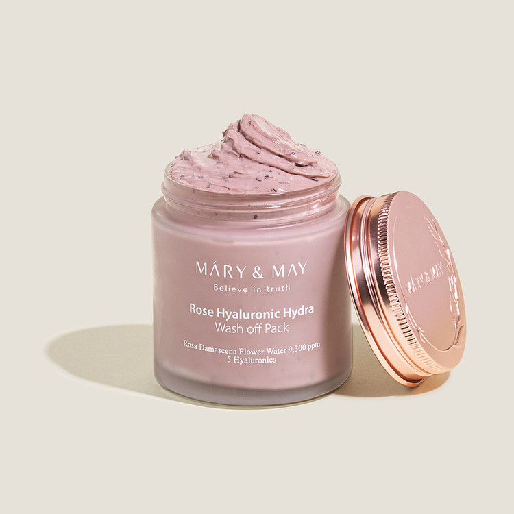 [Mary&May] Rose Hyaluronic Hydra Wash Off Pack Duo (125g * 2ea)