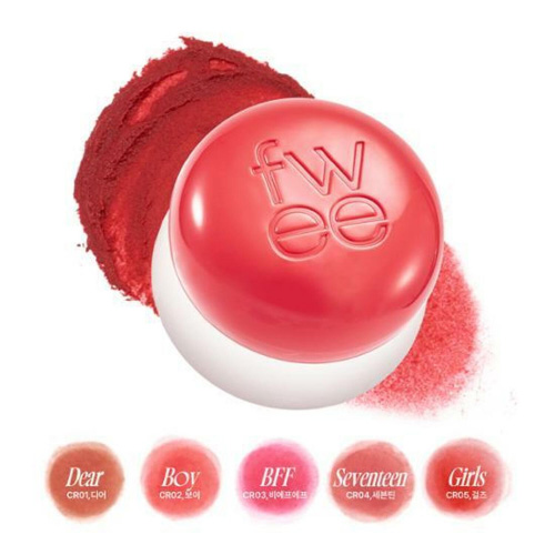 [fwee] *Keyring Set* Lip&Cheek Blurry Pudding Pot (3 Colors)