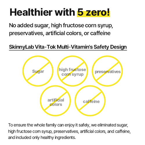 [skinny lab] Vita-Tok Multi-Vitamin (7ea / 1 Week Supply)