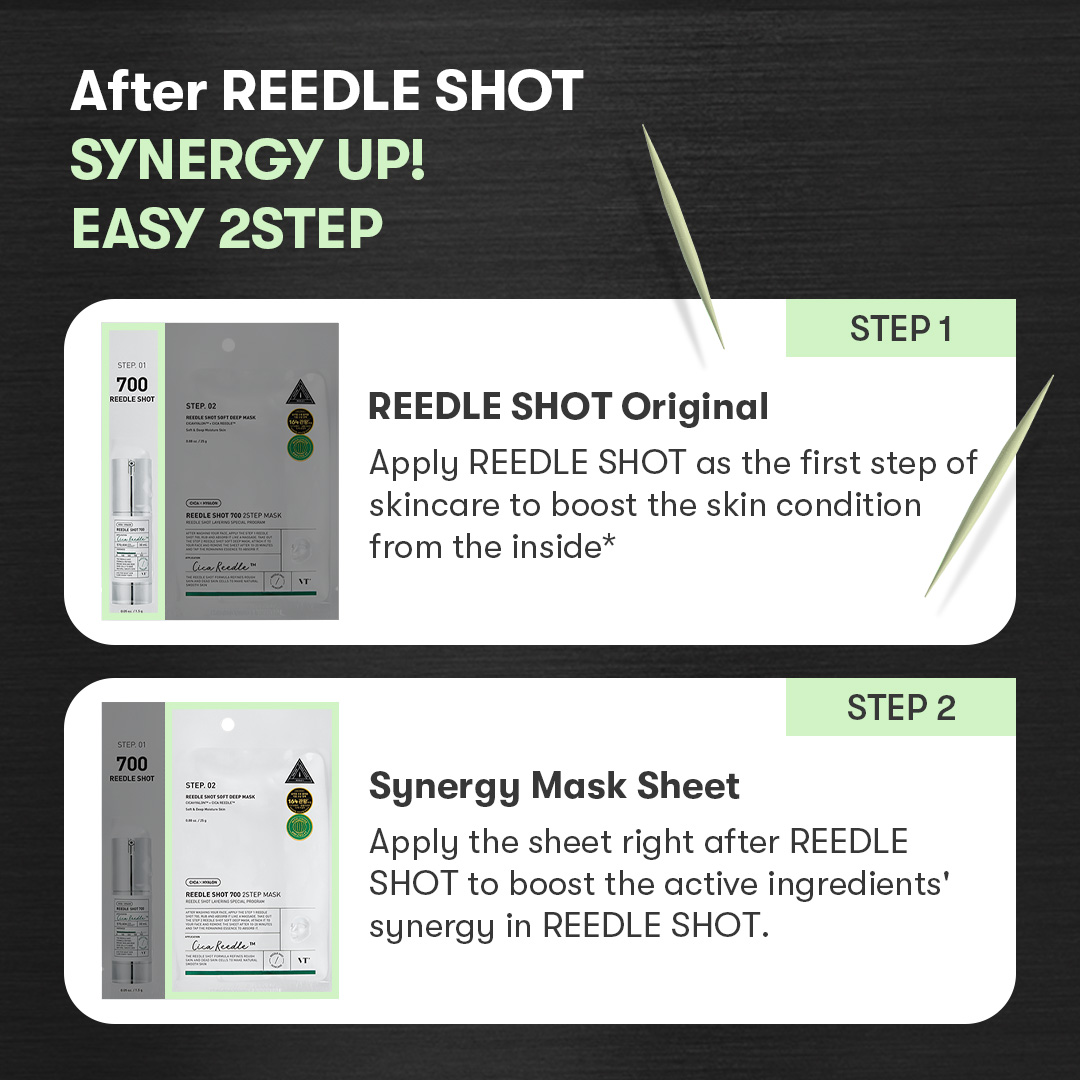 [VT Cosmetics] Reedle Shot 700 2-Step Mask (1ea)