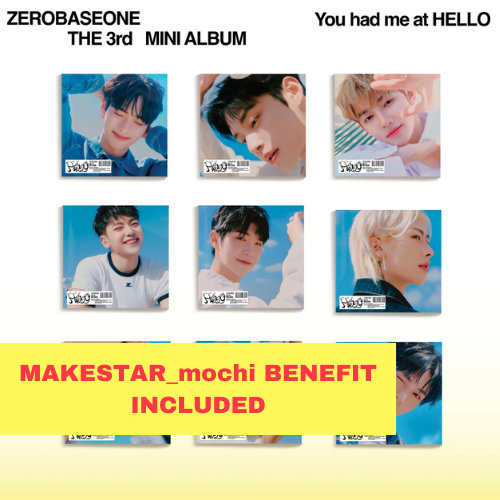 [K-POP] (MAKESTAR_mochi) ZEROBASEONE 3RD MINI ALBUM - You had me at HELLO (Digipack Ver.) (Random Ver.)