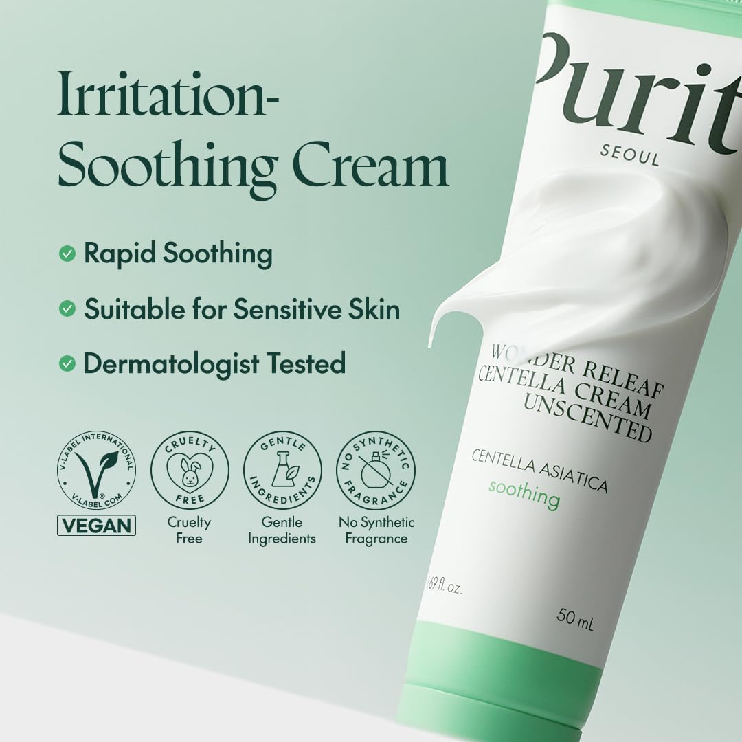 [Purito Seoul] Wonder Releaf Centella Cream Unscented 50ml