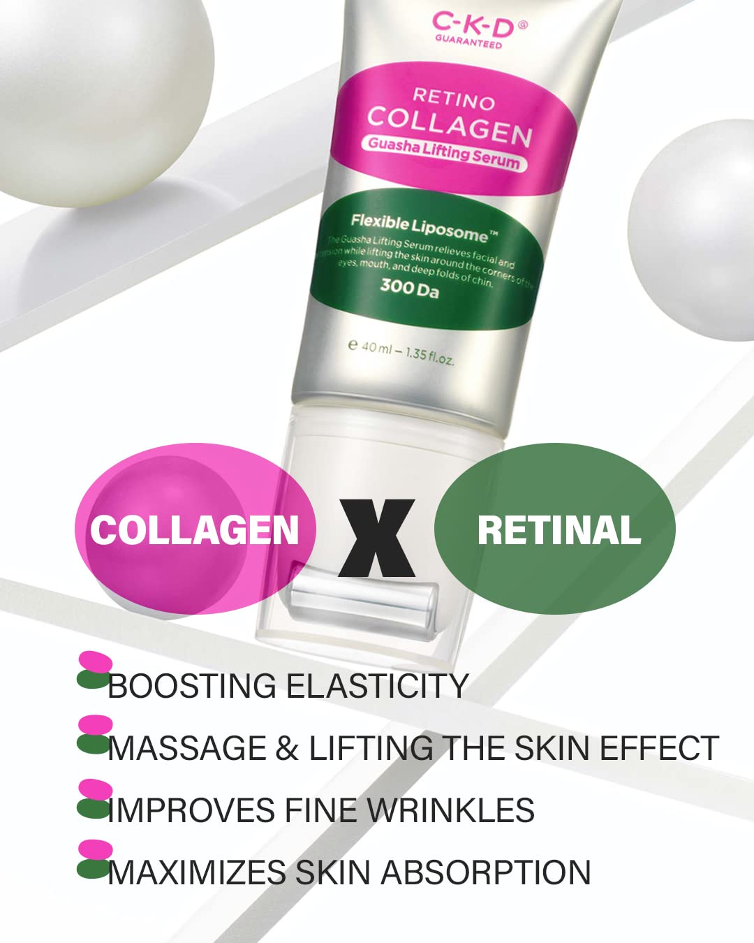 [CKD] Retino Collagen Small Molecule 300 Guasha Lifting Serum 40ml