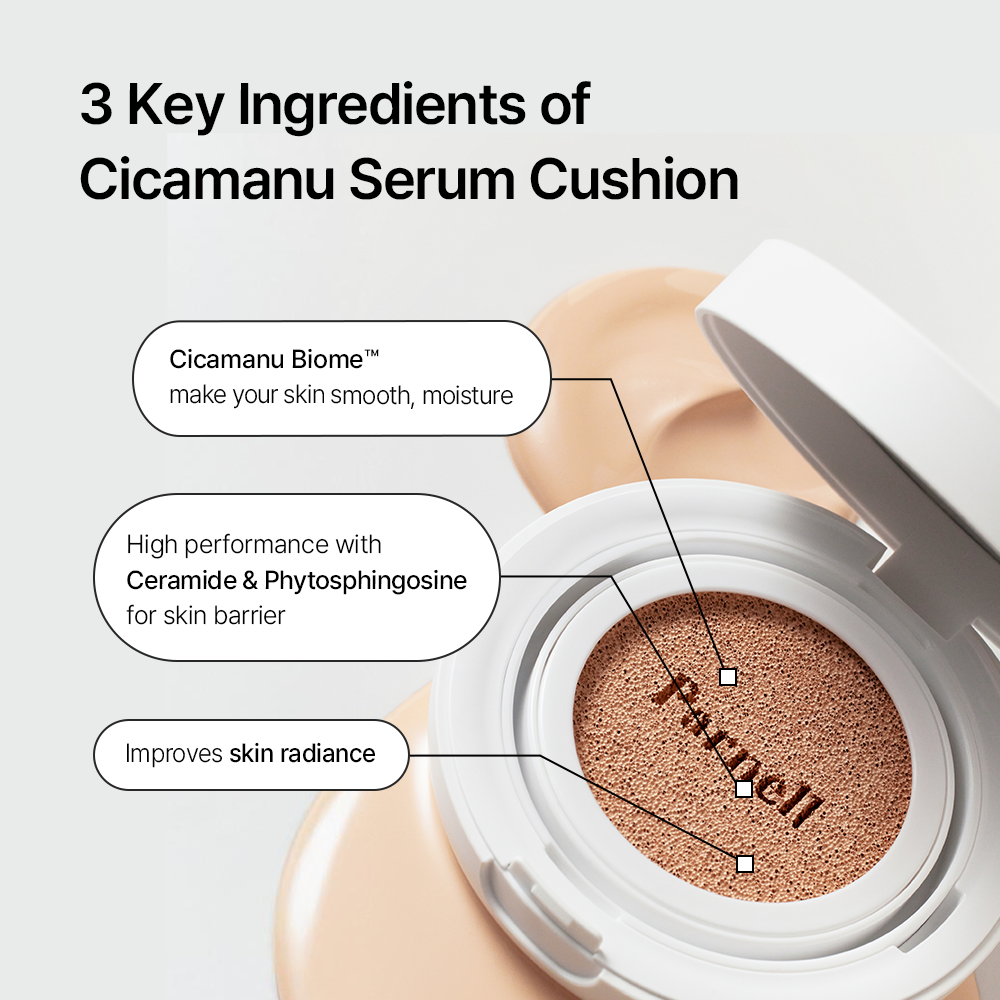 [PARNELL] *NEW 30 SHADES* Cicamanu Serum Cushion 