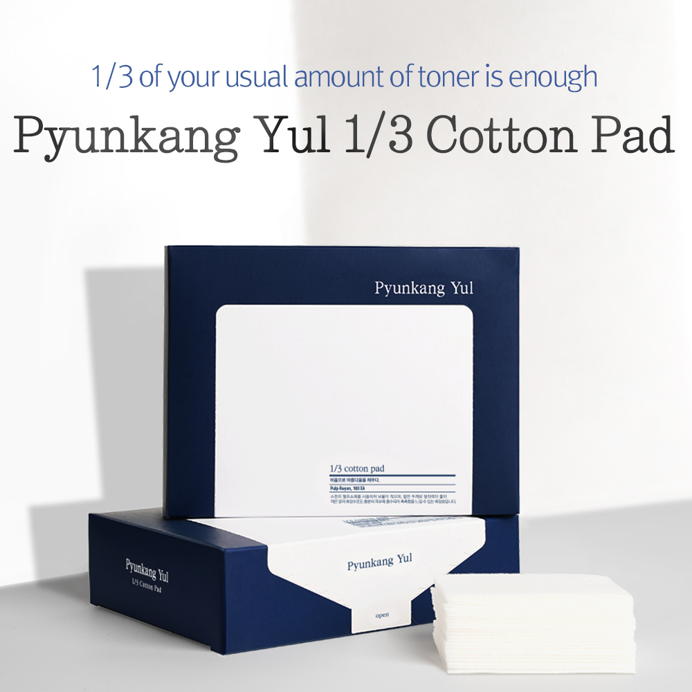 [Pyunkang Yul] 1/3 Cotton Pad 160ea (Pulp-Rayon)