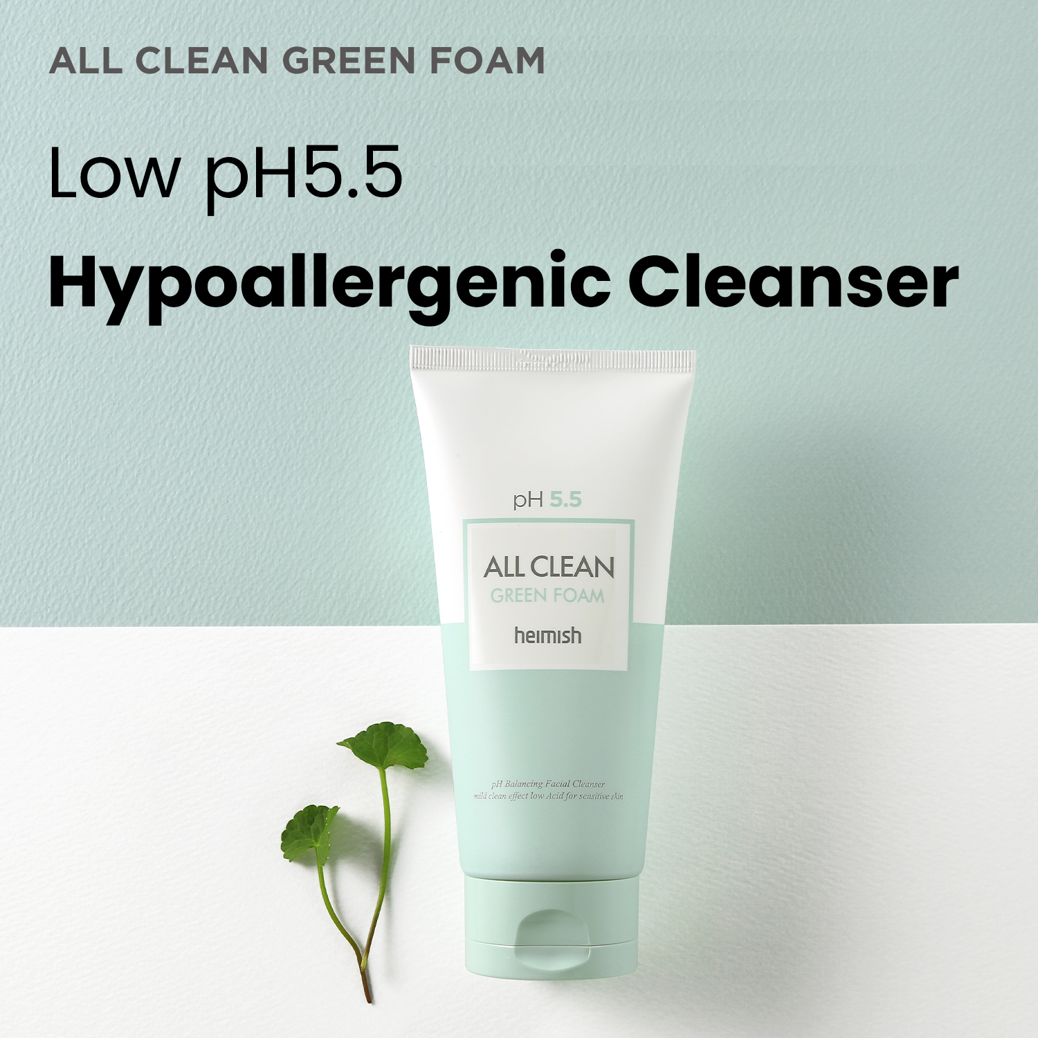 [heimish] pH 5.5 All Clean Green Foam 150ml