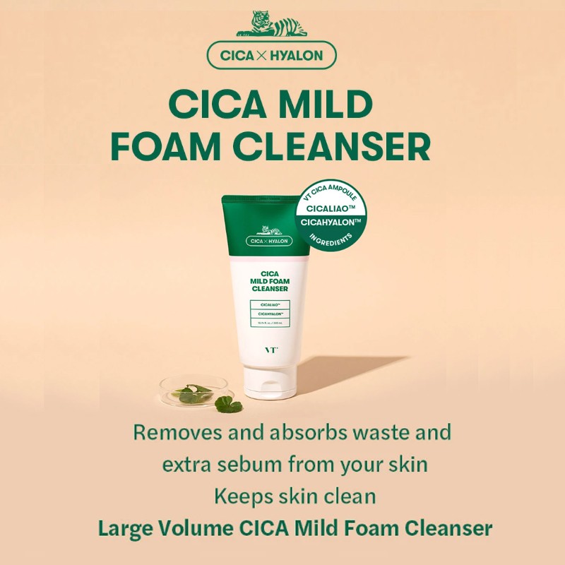 [VT Cosmetics] Cica Mild Foam Cleanser 300ml