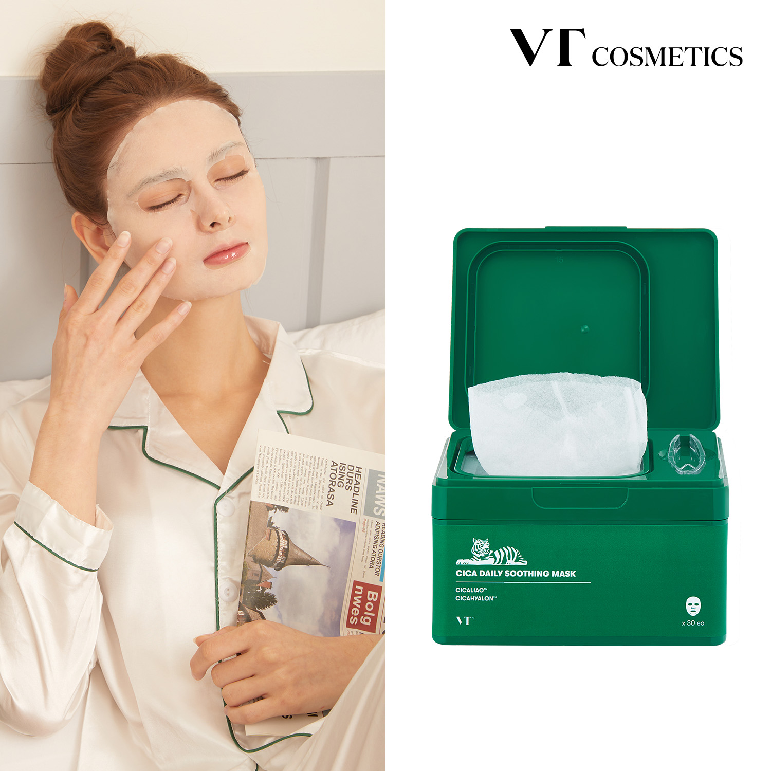 [VT Cosmetics] Cica Daily Soothing Mask (30ea)