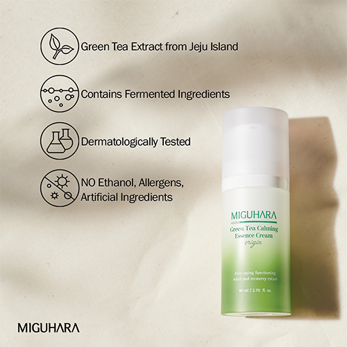 [MIGUHARA] Green Tea Calming Essence Cream Origin 80ml