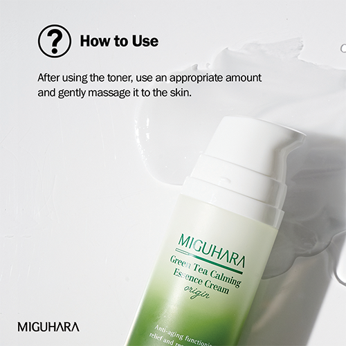 [MIGUHARA] Green Tea Calming Essence Cream Origin 80ml