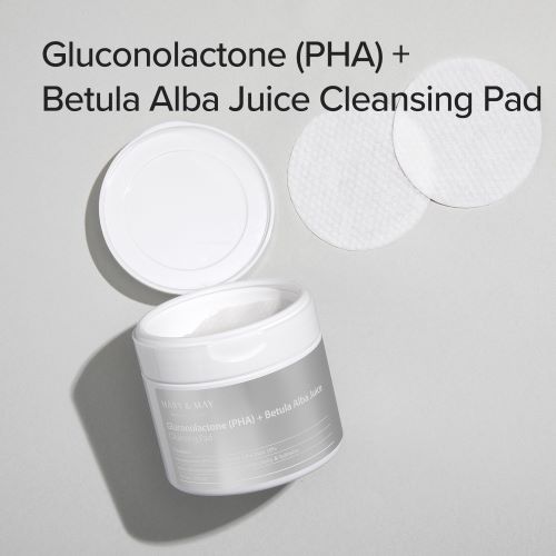 [Mary&May] Gluconolactone (PHA)+Betula Alba Juice Cleansing Pad (70EA)