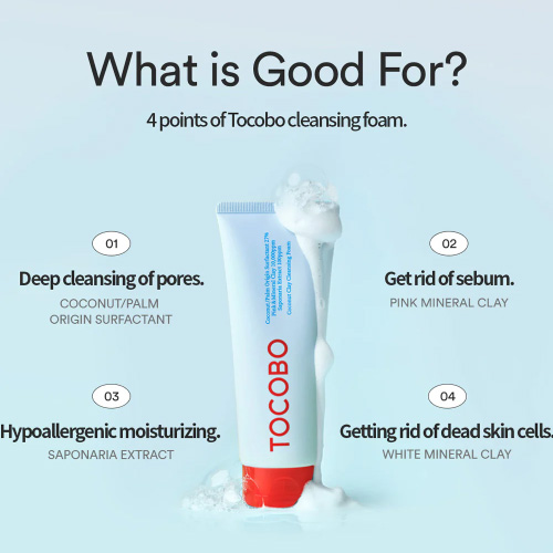 [TOCOBO] Coconut Clay Cleansing Foam 150ml