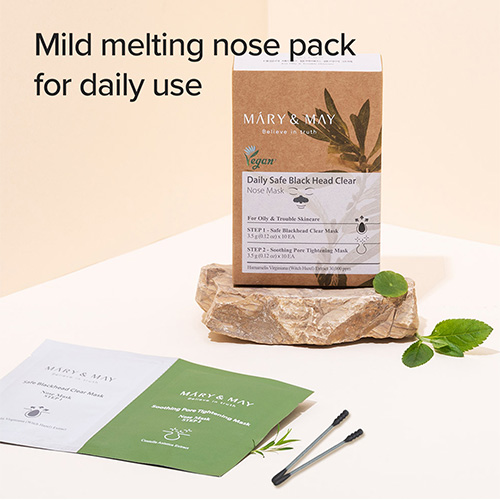 [Mary&May] Daily Safe Black Head Clear Nose Mask (10ea)