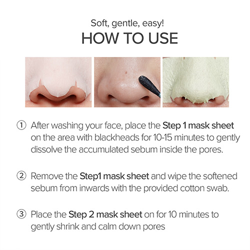 [Mary&May] Daily Safe Black Head Clear Nose Mask (10ea)