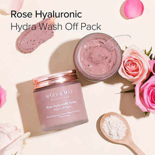 [Mary&May] Rose Hyaluronic Hydra Wash off Pack 125g