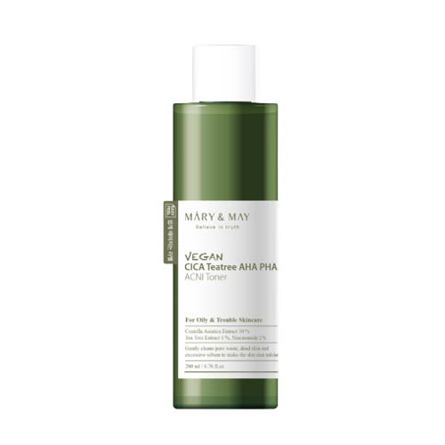 [Mary&May] Vegan CICA Tea Tree AHA PHA Toner 200ml