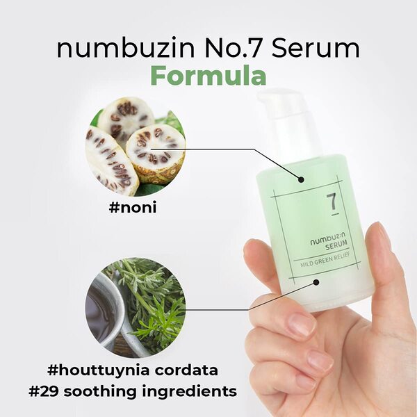 [Numbuzin] No.7 Mild Green Soothing Serum 50ml