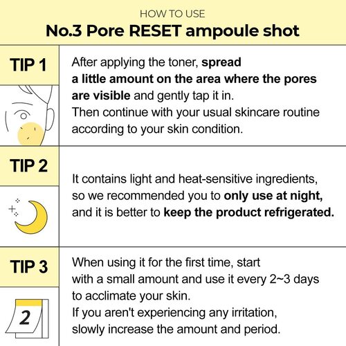 [Numbuzin] No.3 Pore Reset Ampoule Shot 25ml