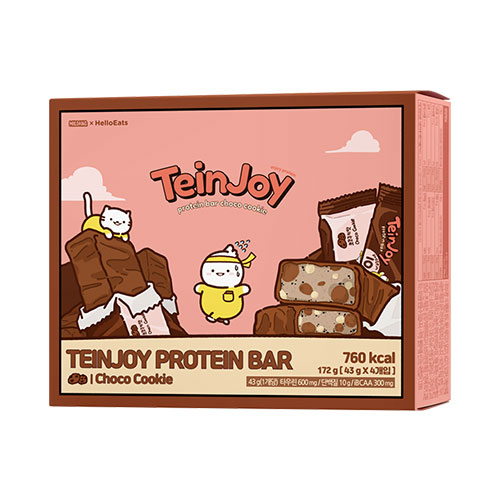 [TeinJoy] Protein bar Choco Cookie Flavor 43g*4ea