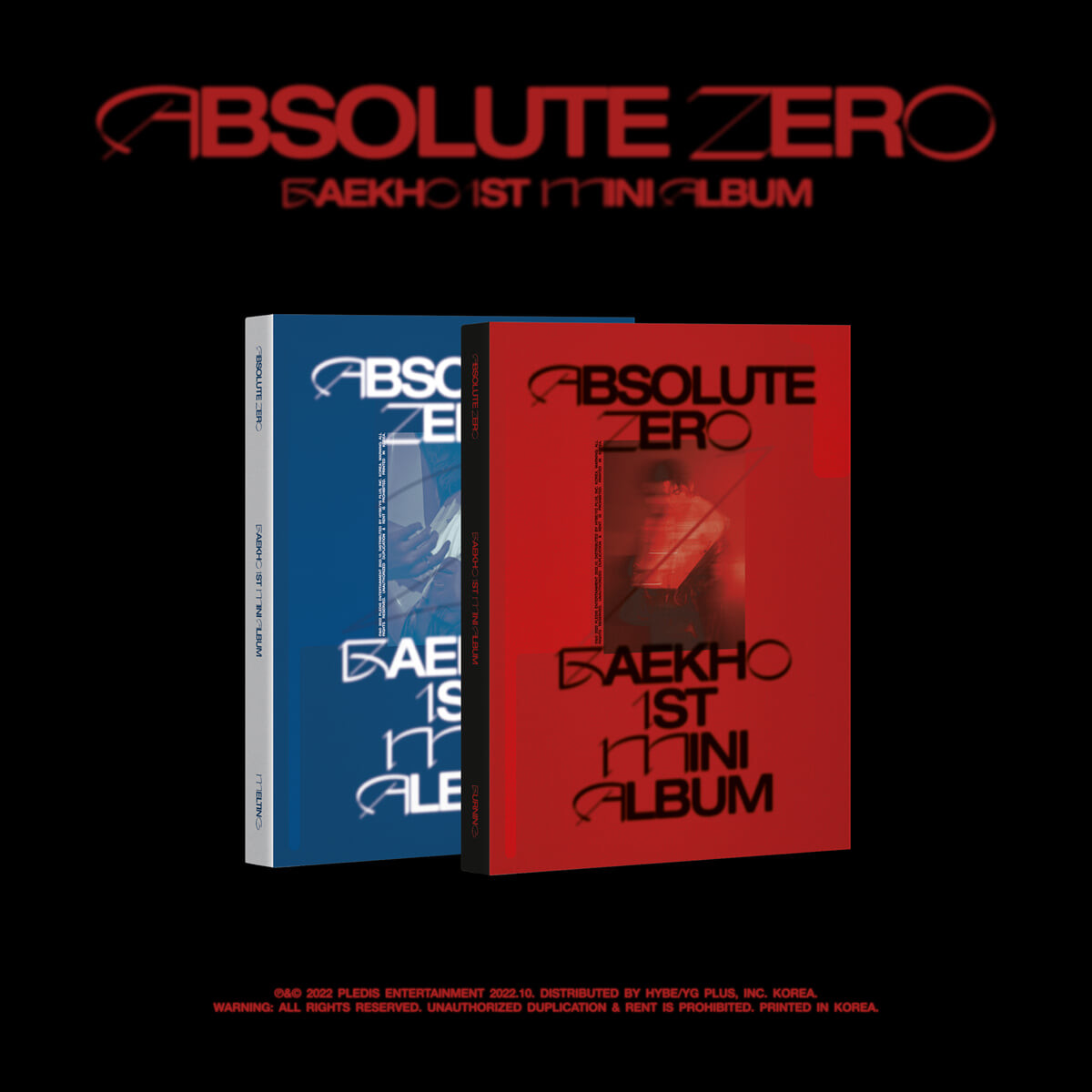 [K-POP] BAEKHO 1st Mini Album - Absolute Zero (BURNING VER. / MELTING VER.)