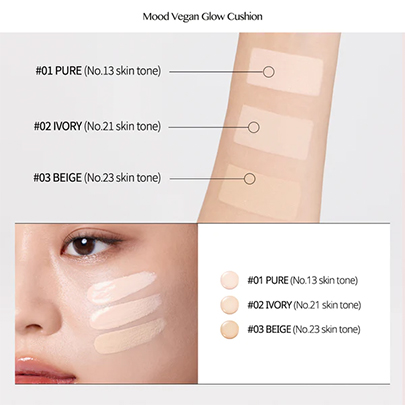 [Peripera] Mood Vegan Glow Cushion (3 Colors)