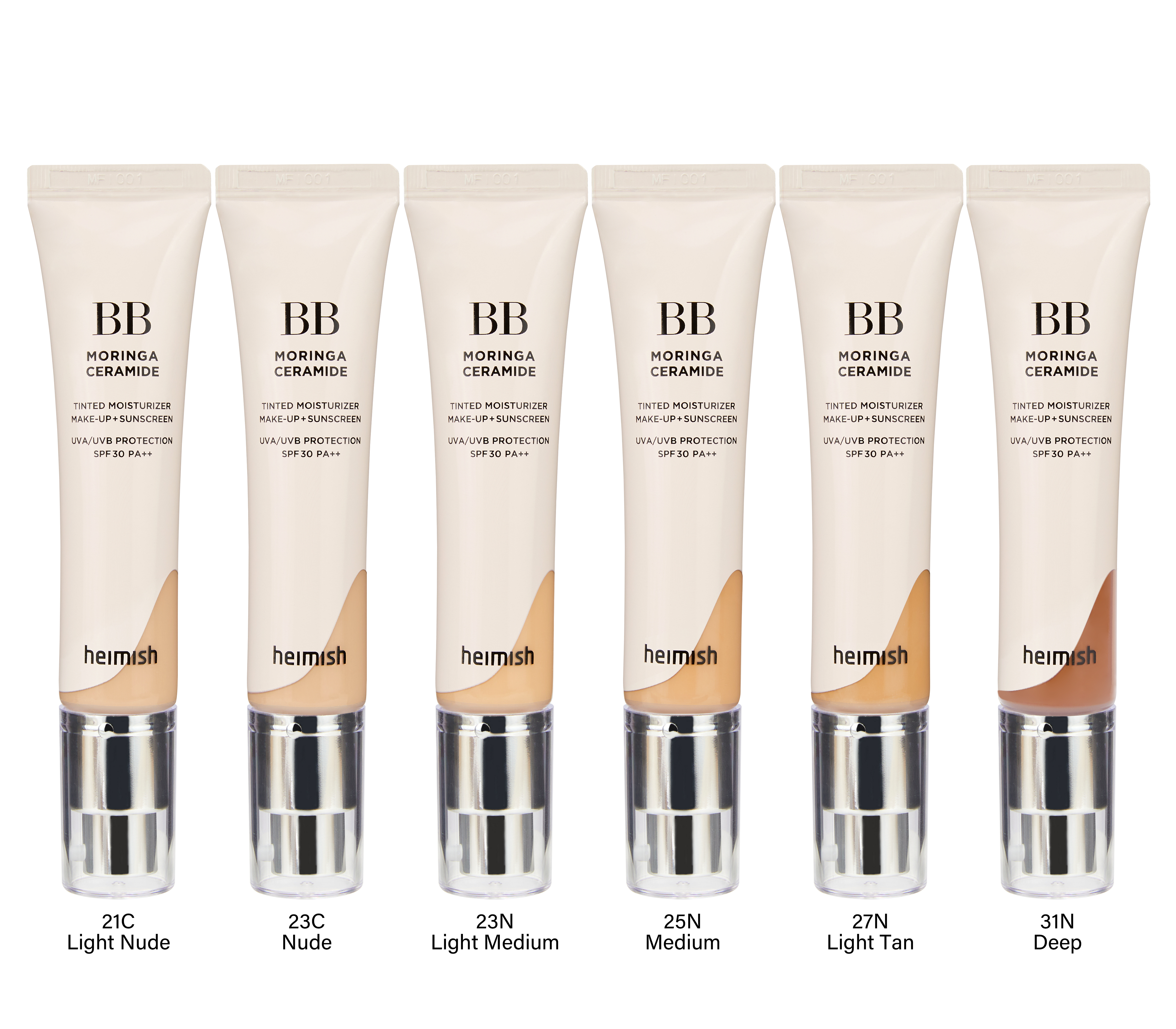 [heimish] Moringa Ceramide BB Cream SPF 30 PA++ (6 Colors)