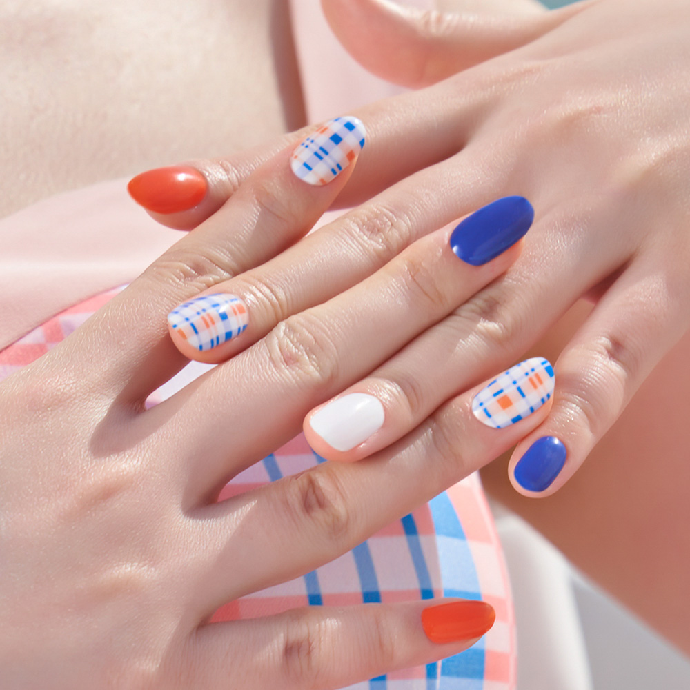 [EDGEU] Joyful Check Nail Strips