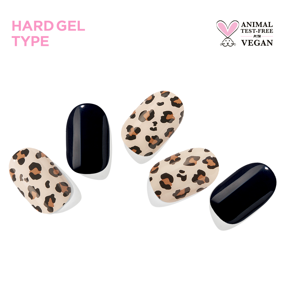 [EDGEU] Leopard Black Nail Strips