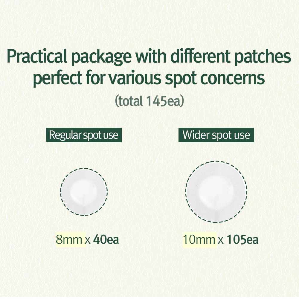 [Pyunkang Yul] Calming Clear Spot Patch (Slim Care) (8mm*40ea/10mm*105ea)