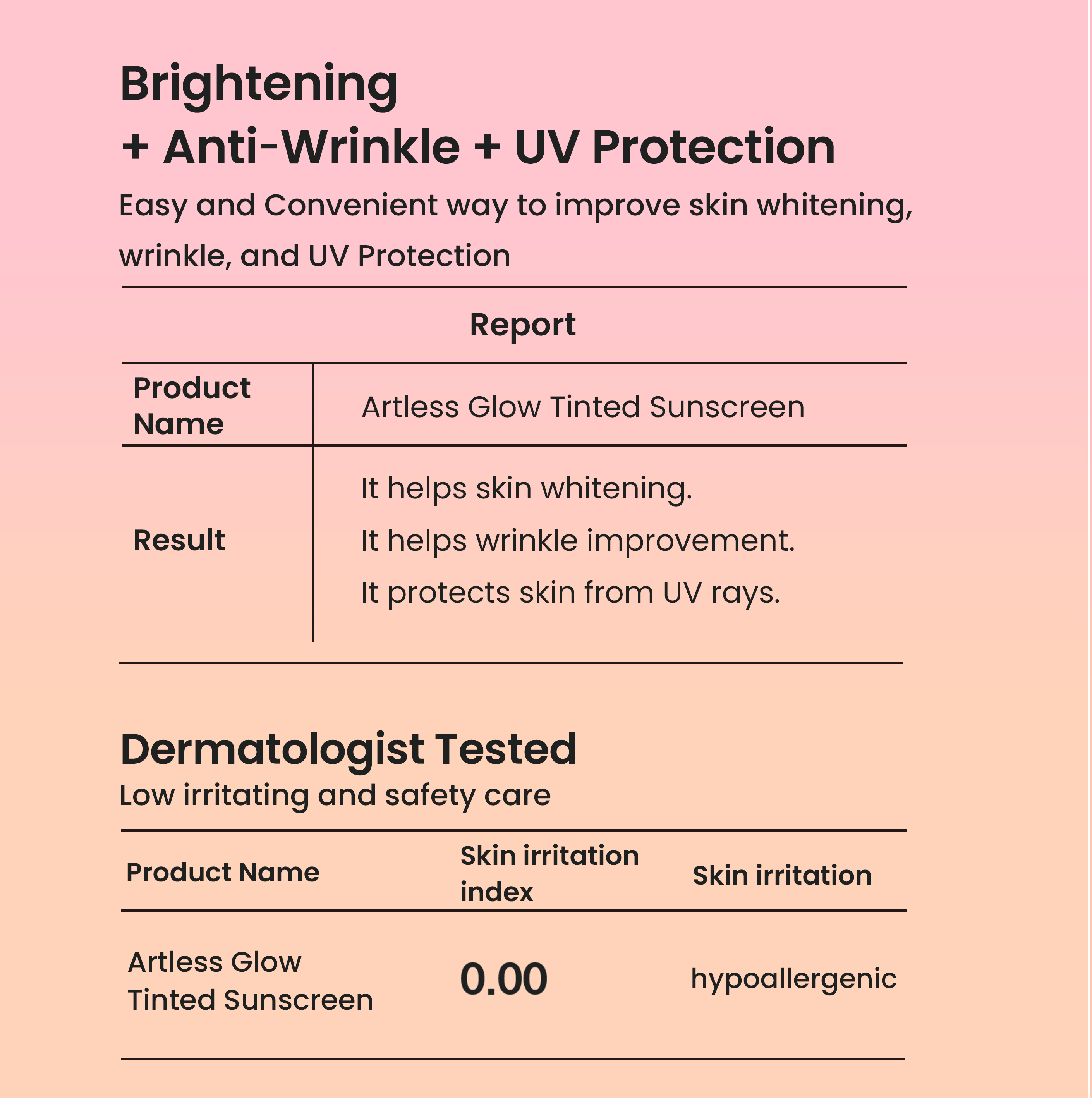 [heimish]    Artless Glow Tinted Sunscreen Shine Beige SPF50+ PA+++ 40ml