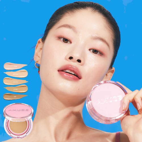 [AMUSE] Dew Power Vegan Cushion (5 colors)