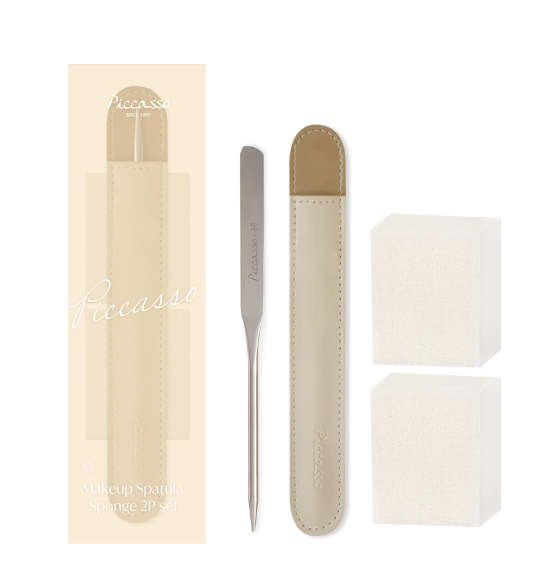 [PICCASSO] Makeup Spatula + Sponge 2p Set