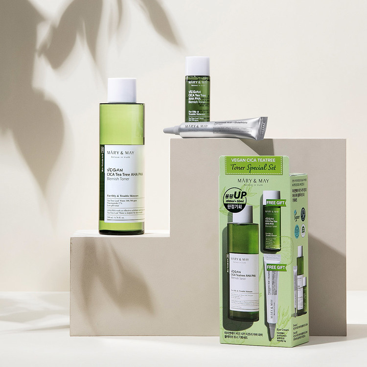 [Mary&May] Vegan CICA Teatree Toner Special Set